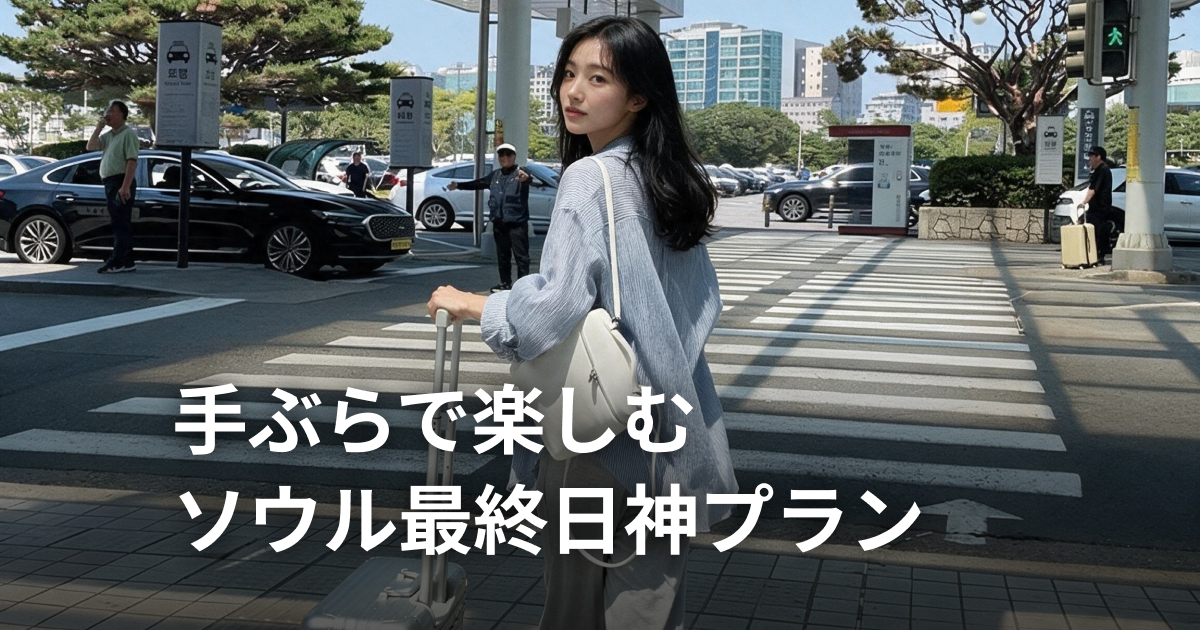 帰国直前まで楽しむ！キャリーを持たずに回るソウル最終日