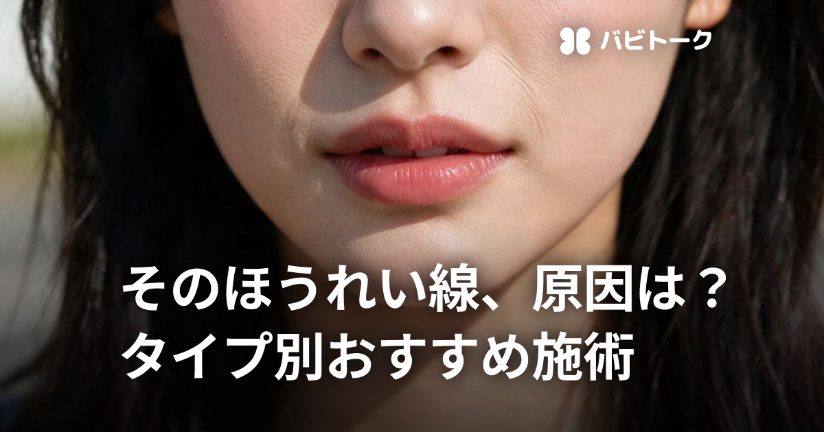 ほうれい線はなぜ目立つ？原因・タイプ別におすすめの美容医療を比較