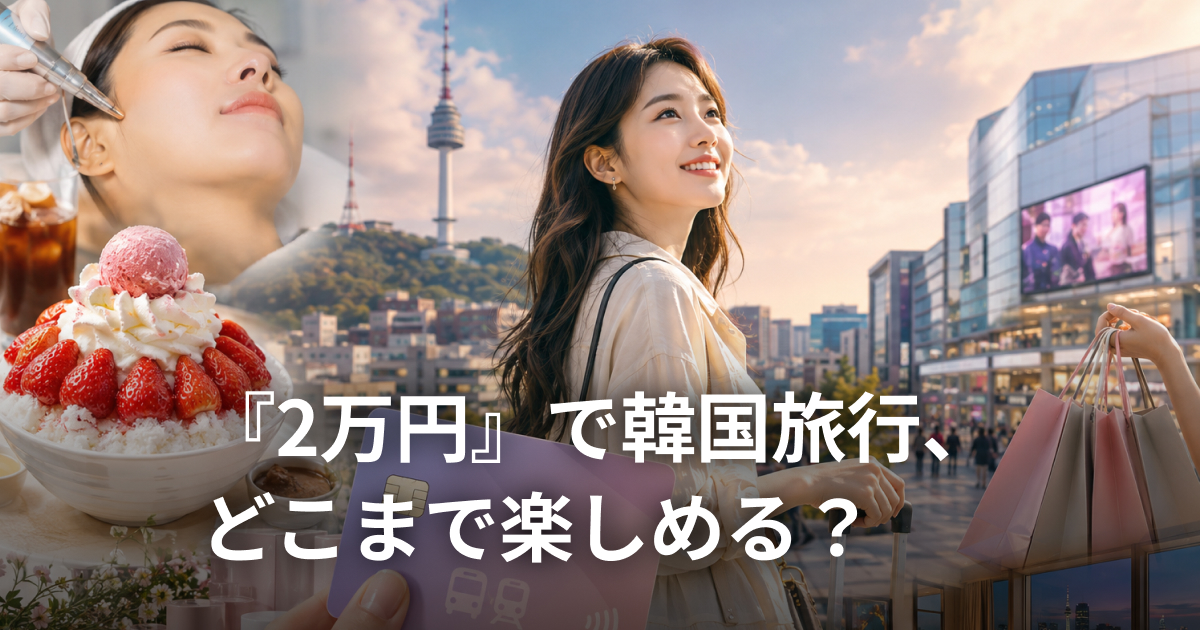 『2万円』でどこまで楽しめる？韓国で過ごす神コスパな1日🇰🇷✨